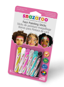 Snazaroo Face Painting Stick Set - Girls set/6