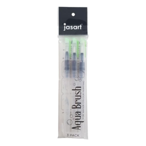 Jasart Aqua Brush Pens, Assorted Set/3