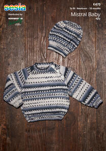 Naturally Knitting Pattern - K470 - Sweater and Hat