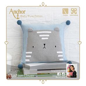 Anchor Crochet Kit: Cushion - Kitten