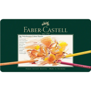 Faber-Castell Polychromos Colour Pencils - Tin of 36