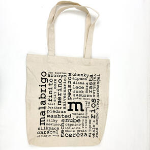 Malabrigo Yarn Words Tote Bag