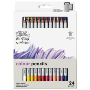 Winsor & Newton Coloured Pencil Tin 24pc
