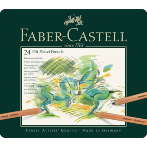 Faber-Castell Pitt Pastel Pencil - Tin of 24
