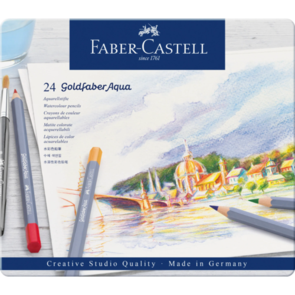 Faber-Castell Goldfaber Watercolour Pencils - Tin of 24