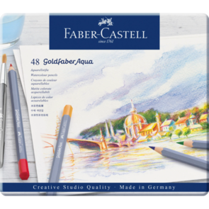 Faber-Castell Goldfaber Watercolour Pencils - Tin of 48