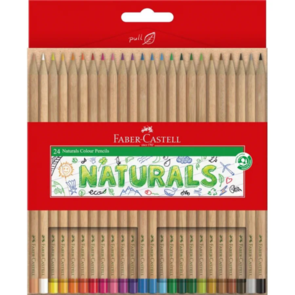 Faber-Castell (FSC) Natural Colour Pencil - Pack of 24