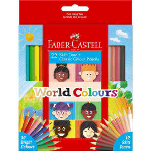 Faber-Castell Classic Colour Pencils - World Set
