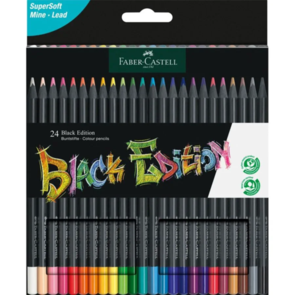 Faber-Castell Black Edition Colour Pencils - Box of 24