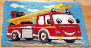 Vervaco Latch hook rug kit Fire truck