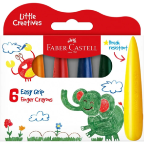 Faber-Castell Little Creative Grip Crayons PK 6