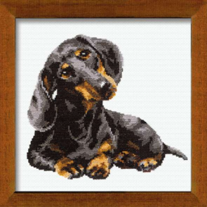 Riolis Dachshund - Counted Cross Stitch Kit 9.75"X9.75"