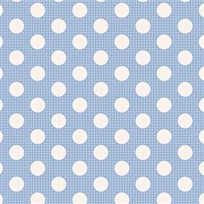 Tilda  Fabric - Basics - Medium Dots Blue
