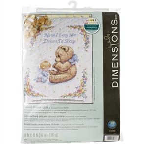 Dimensions  Sweet Prayer Quilt Stamped Cross Stitch Kit
