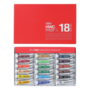 Holbein Artists' Watercolour Set 18x15ml (W442)