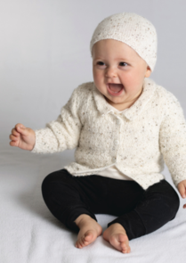 Alpaca Yarns Baby Jacket and Beanie Knitting Pattern / Kit