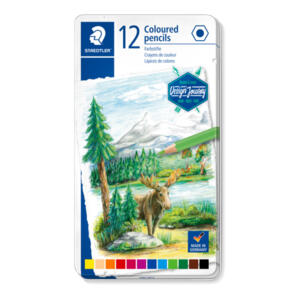 Staedtler Coloured Pencil Tin Of 12 Asst Colours