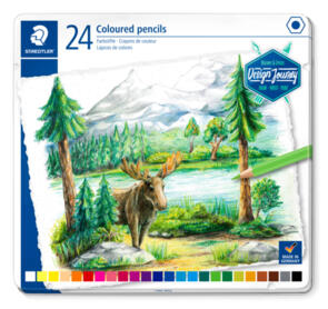 Staedtler Coloured Pencil Tin Of 24 Asst Colours
