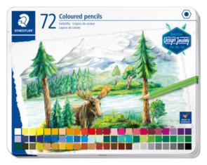 Staedtler Coloured Pencil Tin Of 72  Asst Colours