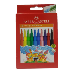 Faber-Castell Fibre-tip pen wallet of 12