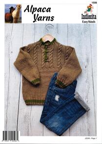 Alpaca Yarns 1556 Kids Sweater - Knitting Pattern