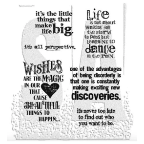 Stampers Anonymous Tim Holtz Cling Stamps 7"X8.5" Good Thoughts