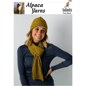 Alpaca Yarns Knitting Kit / Pattern - Beanie and Scarf