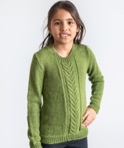 Alpaca Yarns 1566 Cable Sweater - Knitting Pattern / Kit