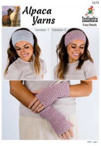 Alpaca Yarns Crochet Headband & Hand Warmers - Crochet Pattern