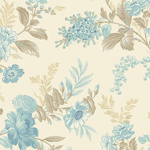 Andover Fabric Sewing Bird | Bed of Roses - Linen
