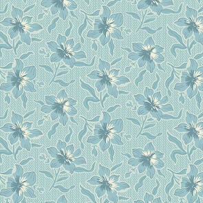 Andover Fabric Sewing Bird | Lilly - Glacier