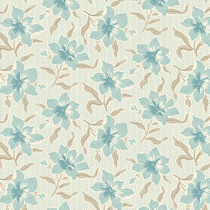 Andover Fabric Sewing Bird | Lilly - Water