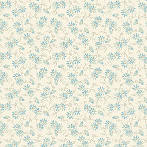 Andover Fabric Sewing Bird | Daisy Chain - Nimbus
