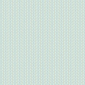 Andover Fabric Sewing Bird | Chevron - Seafoam