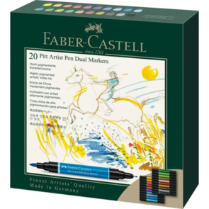 Faber-Castell PITT Artist Pen Dual Ended Box of 20