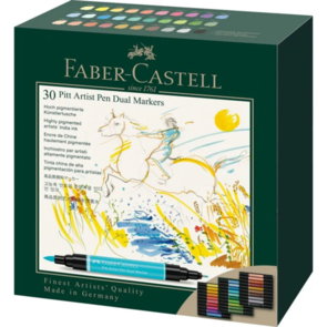 Faber-Castell PITT Artist Pen Dual Ended Box of 30