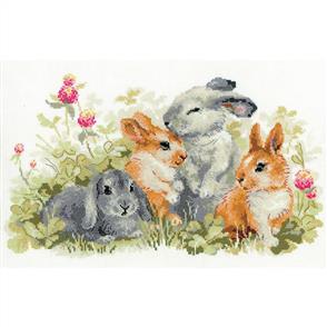 Riolis  Funny Rabbits - Counted Cross Stitch Kit