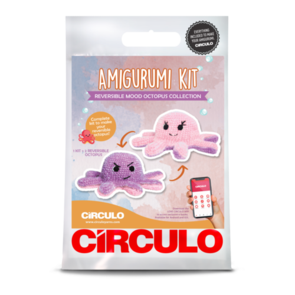 Circulo Amigurimi Kits – Reversible Mood Octopus - Lavender & Sweetness