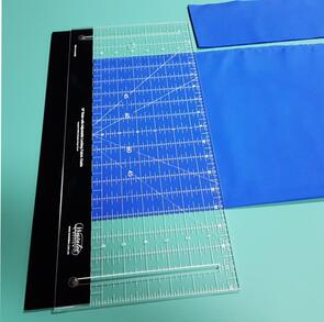 Westalee 18" x 6.5" Ruler with Locking Fabric Guide