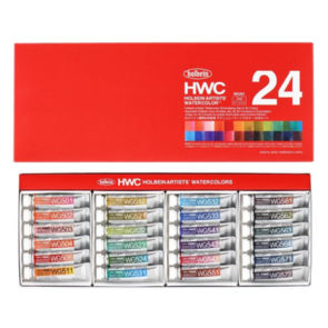 Holbein Artists' Watercolour Set - 24x 5ml Granulating Colours