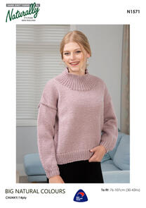 Naturally Kintting Pattern - N1571 Sweater