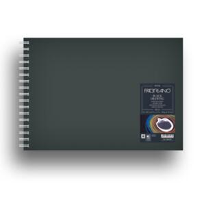 Fabriano Black Drawing Book - Landscape 190gsm 40sheets