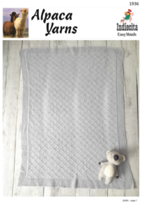 Alpaca Yarns Baby Blanket - Knitting Pattern