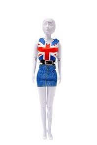Dress Your Doll Making Couture Outfit Kit - Combi Red Blue
