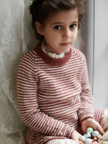 Sandnes Garn Knitting Pattern - Peplum Sweater with Stripes