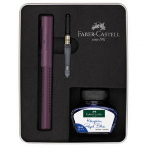 Faber-Castell Grip Edition Fountain Pen With Converter And Ink Bottle