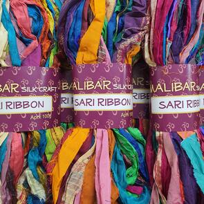 Countrywide Yarns  Malibar Sari Silk Ribbon Yarn