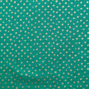 Dear Stella Gold Metallic Dot on Green