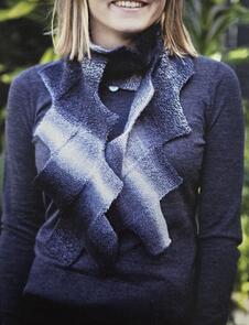 Alpaca Yarns Checker Board Scarf - Knitting Pattern / Kit