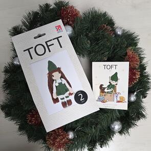 TOFT Christmas Doll Mini Elfie - Green + Free patch